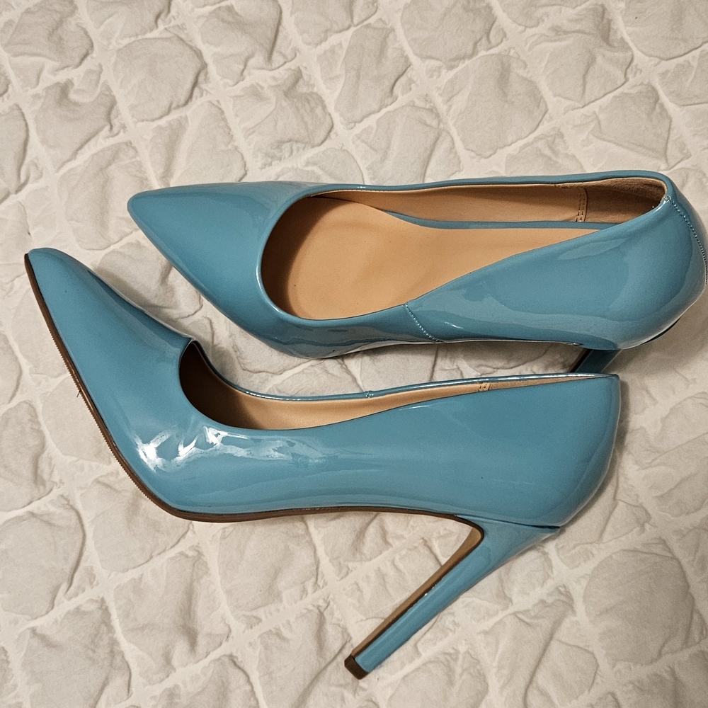 Elegant Blue High Heels